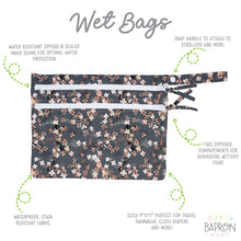 Load image into Gallery viewer, Ditsy Floral - Waterproof Wet Bag (For mealtime, on-the-go, and more!)