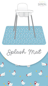 Little Chickies Splash Mat - A Waterproof Catch-All for Highchair Spills and More!