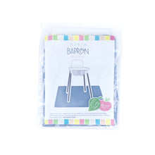 Load image into Gallery viewer, Dusty Blue Splash Mat - A Waterproof Catch-All for Highchair Spills