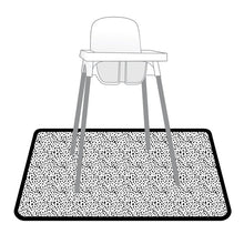Load image into Gallery viewer, Organic Dot Splash Mat - A Waterproof Catch-All for Highchair Spills and More!