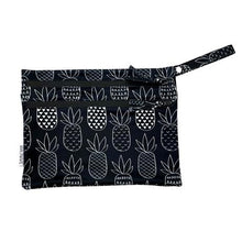 Load image into Gallery viewer, Monochrome Pineapple - Waterproof Wet Bag (For mealtime, on-the-go, and more!)