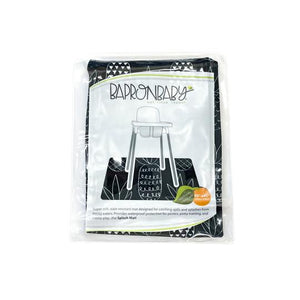 Monochrome Pineapple Splash Mat - A Waterproof Catch-All for Highchair Spills and More! Mama Yay Splash Mats Default Title Bib Bapron BapronBaby BLW Baby Led Weaning Toddler Feeding