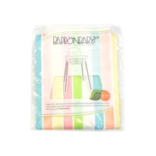 Load image into Gallery viewer, Rainbow Stripes Splash Mat - A Waterproof Catch-All for Highchair Spills and More!