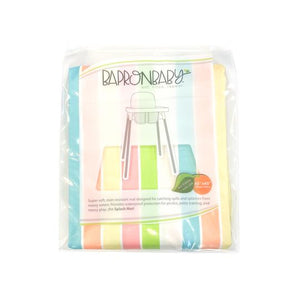 Rainbow Stripes Splash Mat - A Waterproof Catch-All for Highchair Spills and More!