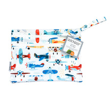 Load image into Gallery viewer, Retro Airplanes - Waterproof Wet Bag (For mealtime, on-the-go, and more!) Mama Yay! Wet Bags Default Title Bib Bapron BapronBaby BLW Baby Led Weaning Toddler Feeding