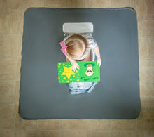 Load image into Gallery viewer, Slate Splash Mat - A Waterproof Catch-All for Highchair Spills Mama Yay Splash Mats Default Title Bib Bapron BapronBaby BLW Baby Led Weaning Toddler Feeding