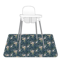 Load image into Gallery viewer, Boho Floral Splash Mat - A Waterproof Catch-All for Highchair Spills Mama Yay Splash Mats Default Title Bib Bapron BapronBaby BLW Baby Led Weaning Toddler Feeding