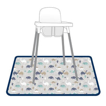 Load image into Gallery viewer, Desert Dinos Splash Mat - A Waterproof Catch-All for Highchair Spills and More!