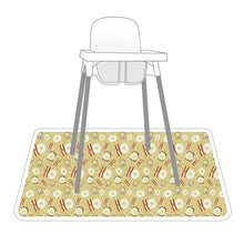 Load image into Gallery viewer, Bacon &amp; Eggs Splash Mat - A Waterproof Catch-All for Highchair Spills and More! Mama Yay Splash Mats Default Title Bib Bapron BapronBaby BLW Baby Led Weaning Toddler Feeding