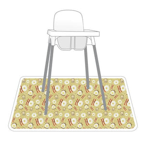 Bacon & Eggs Splash Mat - A Waterproof Catch-All for Highchair Spills and More! Mama Yay Splash Mats Default Title Bib Bapron BapronBaby BLW Baby Led Weaning Toddler Feeding