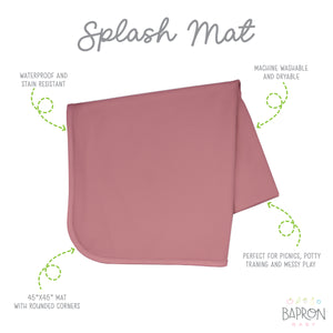 Blush Splash Mat - A Waterproof Catch-All for Highchair Spills