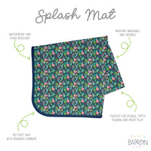 Load image into Gallery viewer, Desert Floral Splash Mat - A Waterproof Catch-All for Highchair Spills and More!