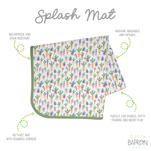 Farm Produce Splash Mat - A Waterproof Catch-All for Highchair Spills and More!