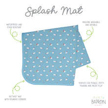 Load image into Gallery viewer, Little Chickies Splash Mat - A Waterproof Catch-All for Highchair Spills and More!