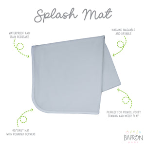 Grey Splash Mat - A Waterproof Catch-All for Highchair Spills