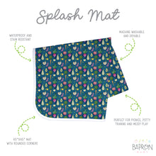 Load image into Gallery viewer, Organic Produce Splash Mat - A Waterproof Catch-All for Highchair Spills
