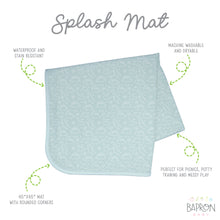 Load image into Gallery viewer, Dino Friends Sage Splash Mat - A Waterproof Catch-All for Highchair Spills