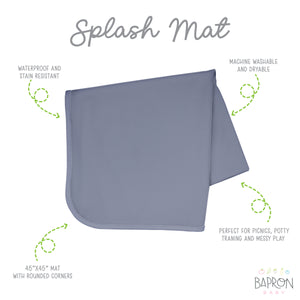 Slate Splash Mat - A Waterproof Catch-All for Highchair Spills