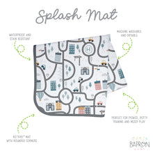 Load image into Gallery viewer, Tiny Town Splash Mat - A Waterproof Catch-All for Highchair Spills and More!