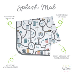Tiny Town Splash Mat - A Waterproof Catch-All for Highchair Spills and More!