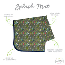 Load image into Gallery viewer, Camping Bears Splash Mat - A Waterproof Catch-All for Highchair Spills
