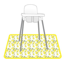 Load image into Gallery viewer, Fresh Squeezed Lemon Splash Mat - A Waterproof Catch-All for Highchair Spills and More!