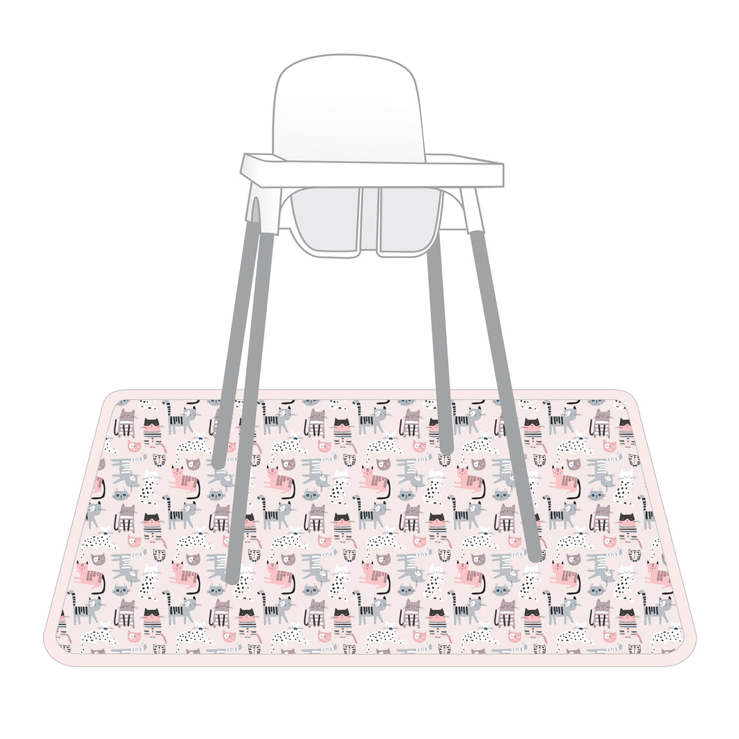 Kitty Splash Mat - A Waterproof Catch-All for Highchair Spills and More!
