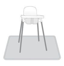 Load image into Gallery viewer, Grey Splash Mat - A Waterproof Catch-All for Highchair Spills