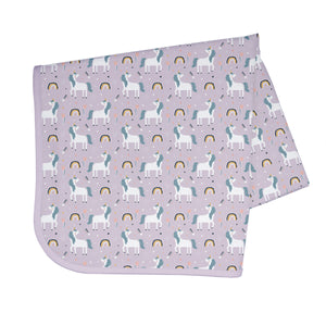Unicorn Wishes Splash Mat - A Waterproof Catch-All for Highchair Spills and More!
