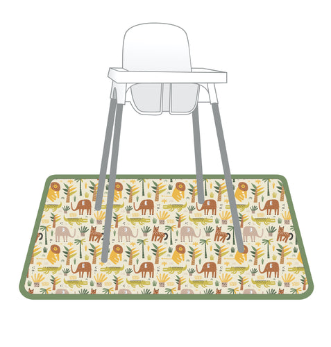 Safari Splash Mat - A Waterproof Catch-All for Highchair Spills