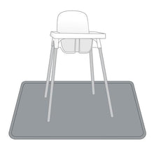 Load image into Gallery viewer, Slate Splash Mat - A Waterproof Catch-All for Highchair Spills
