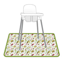 Load image into Gallery viewer, Taco Party Splash Mat - A Waterproof Catch-All for Highchair Spills