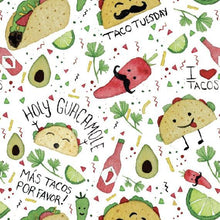 Load image into Gallery viewer, Taco Party Splash Mat - A Waterproof Catch-All for Highchair Spills Mama Yay Splash Mats Default Title Bib Bapron BapronBaby BLW Baby Led Weaning Toddler Feeding