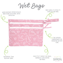 Load image into Gallery viewer, Dino Friends Blush - Waterproof Wet Bag (For mealtime, on-the-go, and more!)