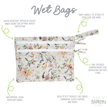 Load image into Gallery viewer, Delilah Floral - Waterproof Wet Bag (For mealtime, on-the-go, and more!)