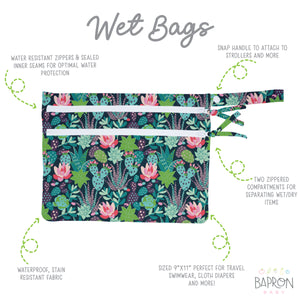 Desert Floral - Waterproof Wet Bag (For mealtime, on-the-go, and more!)
