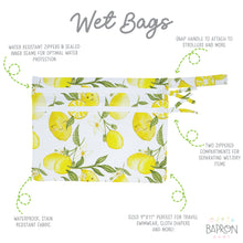 Load image into Gallery viewer, Freshly Squeezed Lemon - Waterproof Wet Bag (For mealtime, on-the-go, and more!)