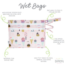 Load image into Gallery viewer, Pink Ice Cream - Waterproof Wet Bag (For mealtime, on-the-go, and more!)