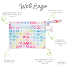 Load image into Gallery viewer, Sweethearts - Waterproof Wet Bag (For mealtime, on-the-go, and more!)