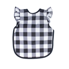 Load image into Gallery viewer, White Buffalo Plaid Flutter Bapron