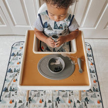 Load image into Gallery viewer, Adventure Awaits Splash Mat - A Waterproof Catch-All for Highchair Spills and More!