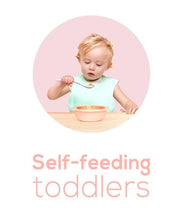 Load image into Gallery viewer, Scoopsy Bowl Mama Yay! Bowl with Lid Teal,Pink,Grey Bib Bapron BapronBaby BLW Baby Led Weaning Toddler Feeding