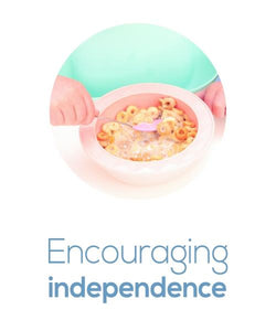 Scoopsy Bowl Mama Yay! Bowl with Lid Teal,Pink,Grey Bib Bapron BapronBaby BLW Baby Led Weaning Toddler Feeding