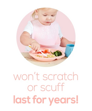 Load image into Gallery viewer, Scoopsy Plates Mama Yay! Scoopsy Plates Peach,Grey,Pink Bib Bapron BapronBaby BLW Baby Led Weaning Toddler Feeding
