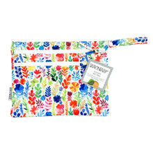 Load image into Gallery viewer, Rainbow Watercolor Floral - Waterproof Wet Bag (For mealtime, on-the-go, and more!) Mama Yay! Wet Bags Default Title Bib Bapron BapronBaby BLW Baby Led Weaning Toddler Feeding