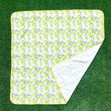 Load image into Gallery viewer, Fresh Squeezed Lemon Splash Mat - A Waterproof Catch-All for Highchair Spills and More! Mama Yay Splash Mats Default Title Bib Bapron BapronBaby BLW Baby Led Weaning Toddler Feeding